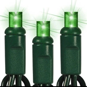 Grüne LED 24 Fuß Weihnachten Urlaub Mini Lichter 50 L pro Strang Innen Außen - Bild 1 von 5