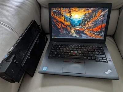 Lenovo Thinkpad T460 Laptop - 192gb SSD, 8gb RAM, Linux, mit Dockstation - Bild 1 von 4