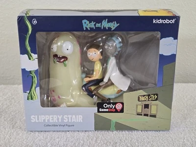 Kidrobot Rick And Morty Slippery Stair Vinyl Figure GameStop Exclusive NEW - Image 1 of 4
