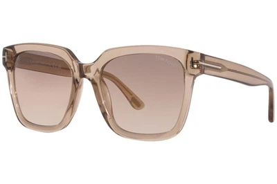Óculos de sol feminino Tom Ford Selby TF952 45G rosa champanhe/areia/ouro espelho 55mm - Imagem 1 de 4