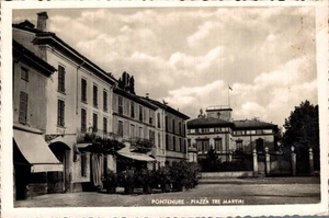 Piacenza Pontenure Piazza Tre Martiri, spellature retro F. Grande  spedita - Bild 1 von 2