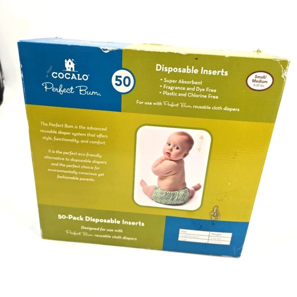 Insertos desechables Cocalo Perfect Bum paquete de 50 NUEVO Foto 1 de 4