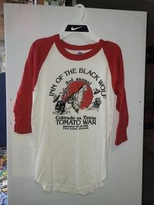 1984 The Inn Of The Black Wolf 3rd Colorado  Texas Tomato War T-Shirt Twin Lakes - Picture 1 of 4