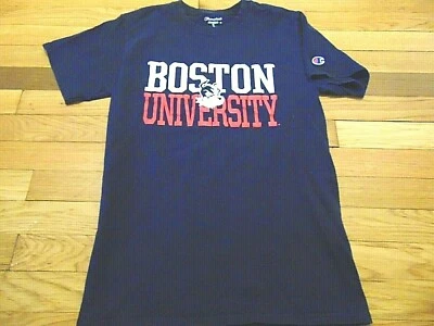 CHAMPION NCAA BOSTON UNIVERSITY TERRIERS BLUE T-SHIRT SIZE S - Image 1 of 2