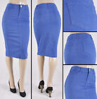 NWT Stretch Color Twill Basic 28"L Calf Length Skirt - size XS - #SG-77546