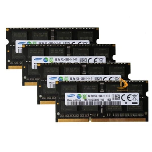 Samsung 4x 8GB 2RX8 DDR3 1600MHz PC3L-12800S 204PIN SODIMM Laptop RAM Memory#@ - Picture 1 of 7