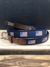 Vintage American Flag Belt Size 38 Golden Goodies Old Historic Mkt Charleston SC