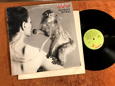 UFO No Heavy Petting Vinyl Record LP Chrysalis CHR 1103 1976 Green Label album! - Image 1 of 2