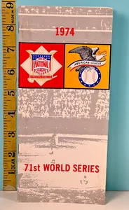 1974 Oakland Athletics vs Los Angeles Dodgers World Series Media Guide - Picture 1 of 4