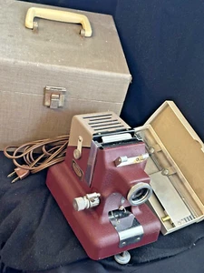 Vintage STANDARD FILM PROJECTOR Model 333-C w/Hard Case Lens Manual -Working! - Picture 1 of 21