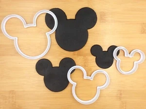1 Set Cartoon Mouse Head Cookie Cutter Fondant Cake Cupcake Biscuit Mould - Picture 1 of 3