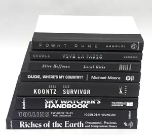 8 Schwarz & Silber Farbige Inszenierungsbücher Requisite Büro Instant Library Dekor Shabby - Bild 1 von 2