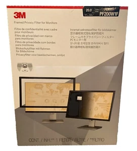 3M Framed Privacy Filter For Monitors PF200W1F - Picture 1 of 12