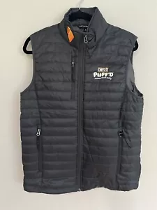 Port Authority Full Zip Poly Packable "Cheez It Puff’d” Logo Gray Puff Vest S - Picture 1 of 9