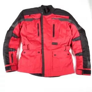 Motocentric Mens Size Small Brigade Red /Black Padded Motorcycle Bike Moto - Picture 1 of 24