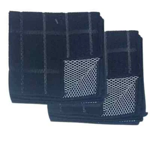 Paquete de 4 paños de cocina de malla para fregadora de trapo de plato negro microfibra para ventana nuevo - Imagen 1 de 5