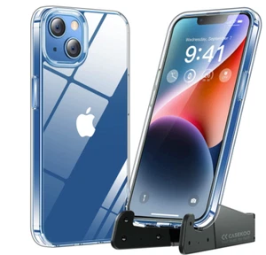 iPhone 14 Case with Kickstand Shockproof Slim Fit CASEKOO - Crystal Clear - Picture 1 of 4