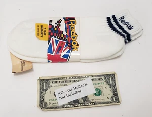 Reebok Vintage Ankle Socks - White 1988 1980s Athletic British Flag Retro - NEW - Picture 1 of 6