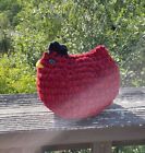 Soft Yarn Handmade Crochet Amigurumi Chonky Red Fire Chicken Plush/Plushie 6”