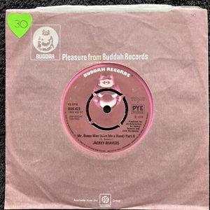 Jackey Beavers – Mr. Bump Man (Give Me A Hand) Part II 7'' 1974 TESTED VG VIDEO - Imagen 1 de 6