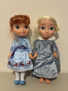Disney Frozen Anna und Elsa Puppen sprechen nicht funktionieren Puppen nur 14 cm - Bild 1 von 15