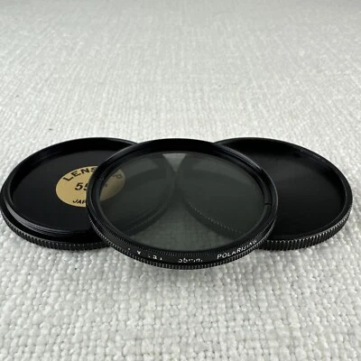 Vivitar 55mm - Circular Polarizing Lens Filter w/ Caps - Image 1 of 4