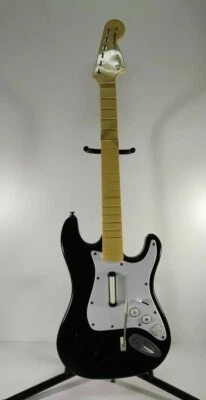 Rock Band Fender Stratocaster Wireless Guitar Controller Wii Untested - Image 1 of 4