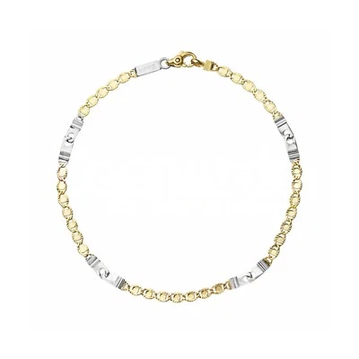 18K SOLID Gold Bracelet for Men • 18K Solid Gold Chain Bracelet • Made in Italy - Image 1 of 4