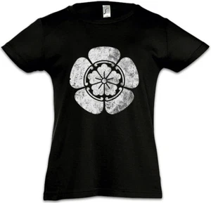 ODA CLAN MON Kids Girls T-Shirt Japan Nobunaga Tokugawa Edo Samurai Shogun Ninja - Picture 1 of 1
