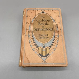 First Edition Misprint Golden Book of Springfield 1920 Vachel Lindsay Rare - Imagen 1 de 12