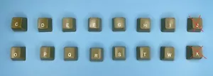 Apple IIe Individual White Letter Replacement Keycaps - PRICE FOR 1 KEY CAP - Picture 1 of 1