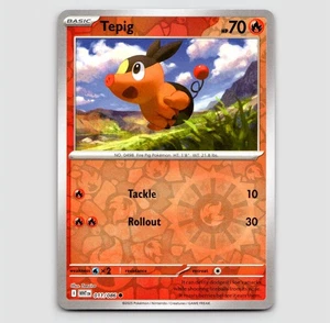 Tepig (Reverse) -  011/086 - Common NM SV: White Flare Single - Picture 1 of 2