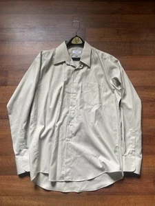 YVES SAINT LAURENT YSL Menswear White L/S Button Up Dress Shirt 17/34-35 XL - Picture 1 of 5