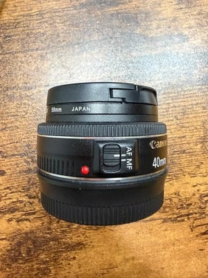 Canon EF 40mm F/2.8 STM Pancake Lens, Black, Good Condition (READ) - Image 1 of 4