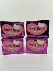 4- Vintage White Sweet Heart Bath Size Beauty Soap by Purex NOS 4 3/4oz - Picture 1 of 2