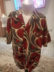 Nyanga Design Unisex Shirt in African print Material Size XL/ 16 fit chest 48Rin - Picture 1 of 24