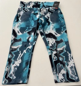 NEU MIT ETIKETT Nike Damen Dri-Fit Grafik Dri-Fit Leggings Größe M - Bild 1 von 10