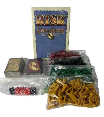El Señor de los Anillos Risk Trilogy Edición Repuesto Ejército 4 Colores, Dados y Cartas! Foto 1 de 4