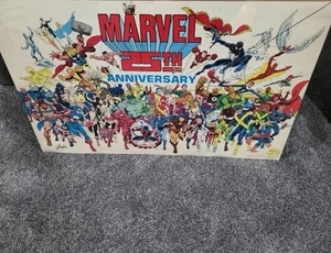 Stan Lee signed Vintage 1986 Marvel Comics 25th Anniversary Poster handsigniert - Bild 1 von 6
