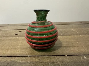 Vintage (echter) Murano Glas mundgeblasen Parfüm Flakon (etikettiert)..Super schöne Farben - Bild 1 von 9