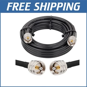 Ultra Low Loss RG8x Coaxial Cable 25ft with PL259 Connectors for VHF and SWR - Picture 1 of 9