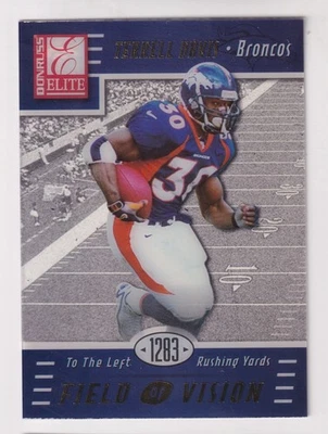 1999 Donruss Elite FIELD OF VISION ACETATE 7A TERRELL DAVIS 176/1283 Broncos HOF - Image 1 of 2