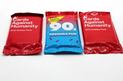 Cards Against Humanity 90's Nostalgia Pack - 2012 & 2013 Holiday Packs SEALED - Image 1 of 4