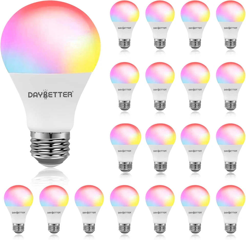 Smart Light Bulbs, RGBCW Wifi Color Changing Led Bulbs, Smart Bulbs That Work wi - Image 1 of 4