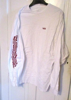 Vans Shirt Extra Large Adult White Classic Fit Long Sleeve Graphic Tee Mens XL - Image 1 of 4