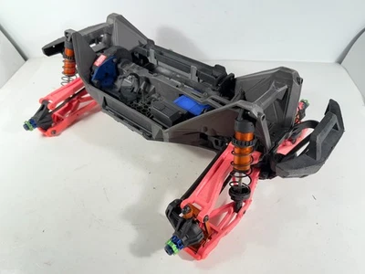 Traxxas Maxx 4s V1 Roller Slider 1/10 Chassis Rc Monster Truck w/ Sliders Orange - Image 1 of 4