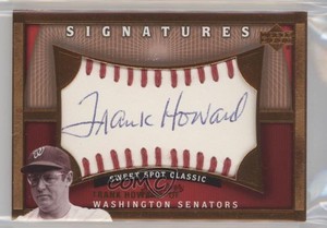 2005 Upper Deck Sweet Spot Classic Sweet Spot Signatures Frank Howard #FH Auto