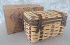 2007 Longaberger Collector Club Trunk Basket with Protector & Address Tag New
