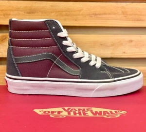 Vans - Women's Sk8-Hi 2 Tone Navy/Port Everyday High Top Sneakers VN0A5JMJHAF - Picture 1 of 6