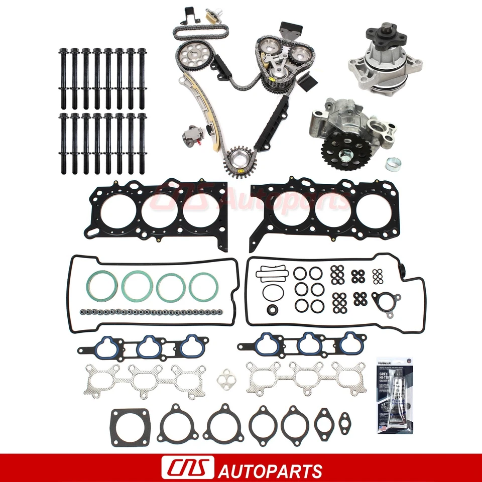 Fits 01-06 Suzuki XL-7 2.7L Head Gasket Bolts Timing Chain Kit Oil & Water Pumps - Image 1 of 4